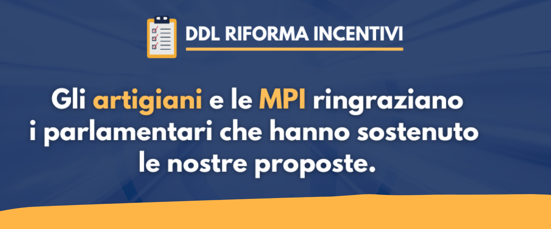 DDL Riforma incentivi