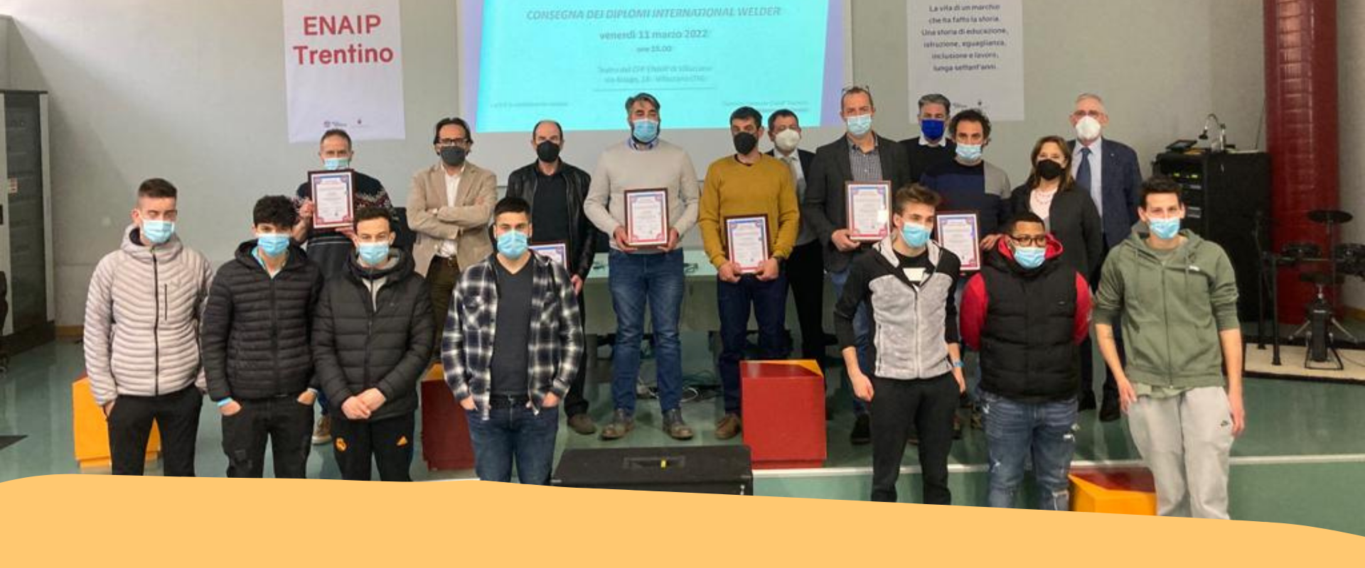 Enaip: consegnati i diplomi internazionali di saldatura a sette docenti