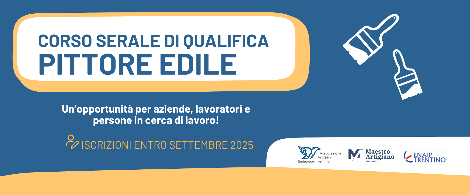 Torna all’Enaip di Villazzano l’edizione 2025 del corso serale per la qualifica di pittore edile