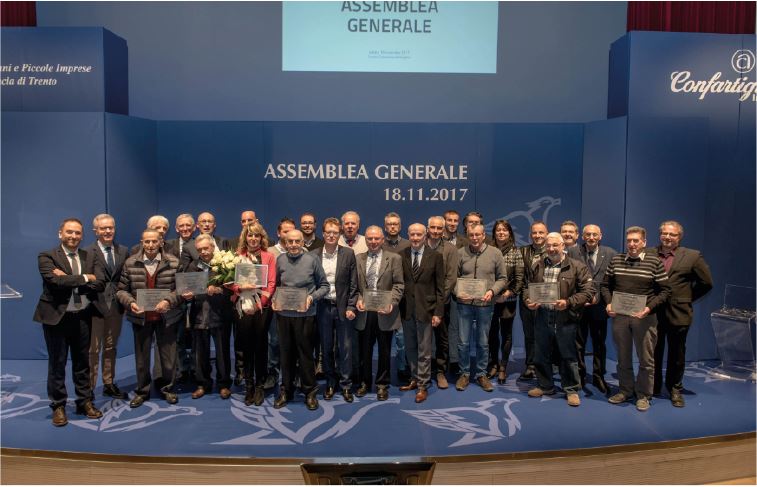 Assemblea Generale: riconoscimenti a 11 imprenditori dell’Associazione Artigiani