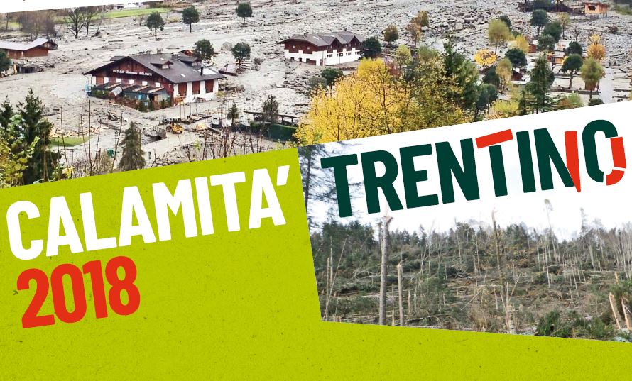 “Calamità Trentino 2018”  raccolta di fondi per affrontare i danni causati dal maltempo