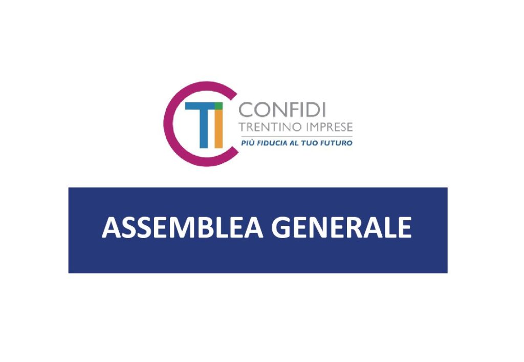 CONFIDI – ASSEMBLEA GENERALE: mercoledì 30 maggio 2018