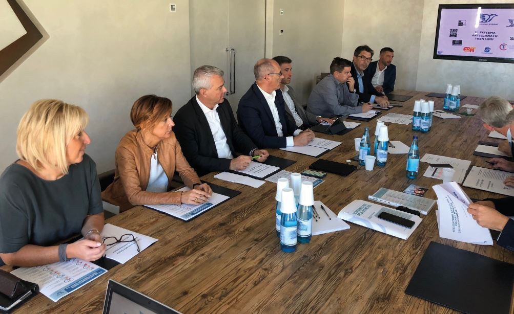 Il candidato presidente del Patt Ugo Rossi incontra i vertici dell’Associazione Artigiani