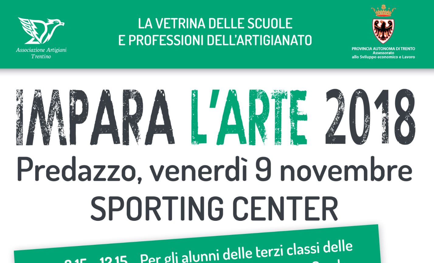 IMPARA L’ARTE 2018 – torna l’evento di Predazzo!