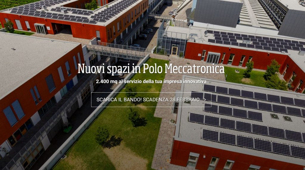 Nuovi spazi per la tua impresa hi-tech in Polo Meccatronica! Prenota entro il 22 febbraio!