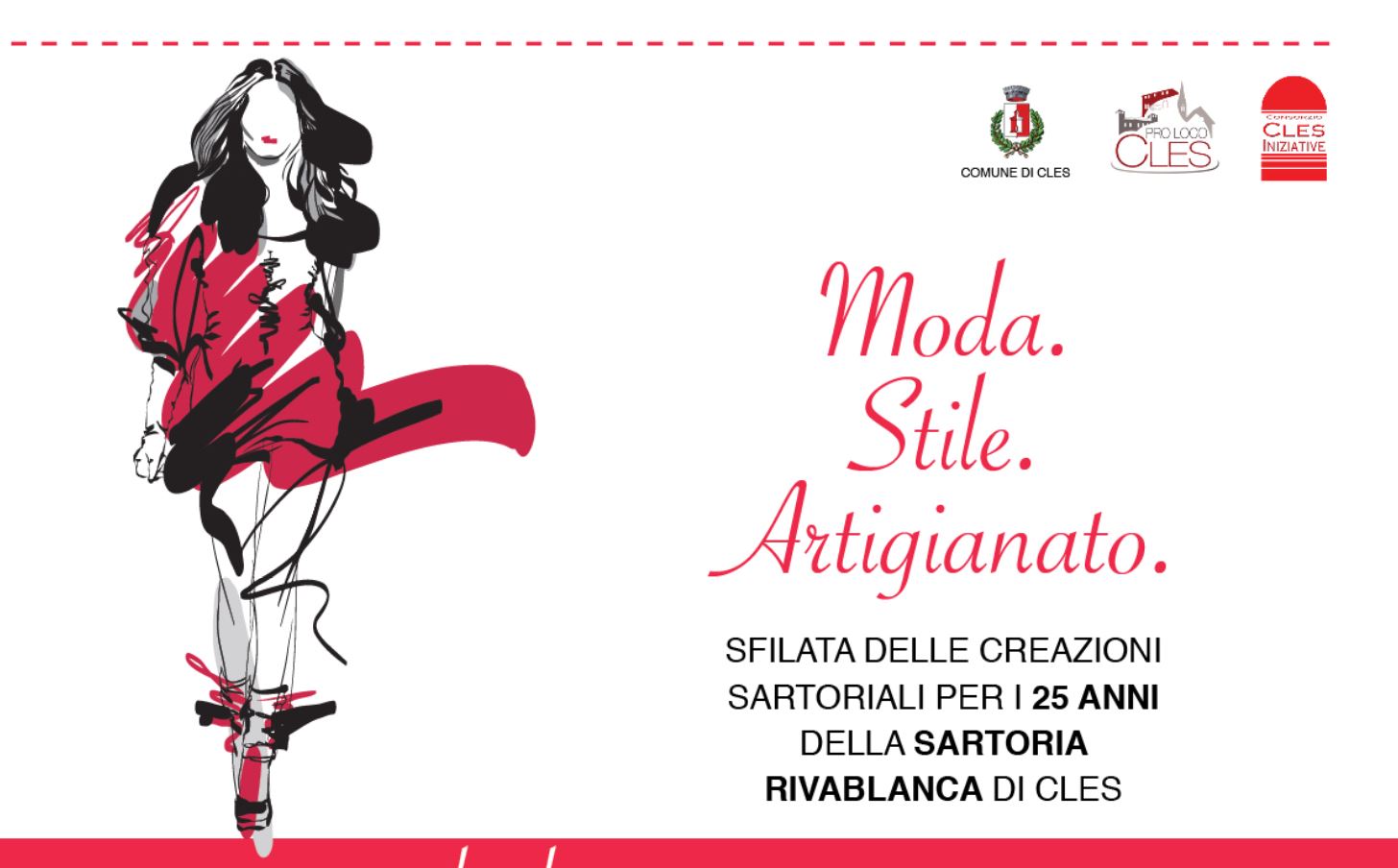 Una sfilata di moda per i 25 anni della Sartoria Rivablanca – Appuntamento il 26 luglio!