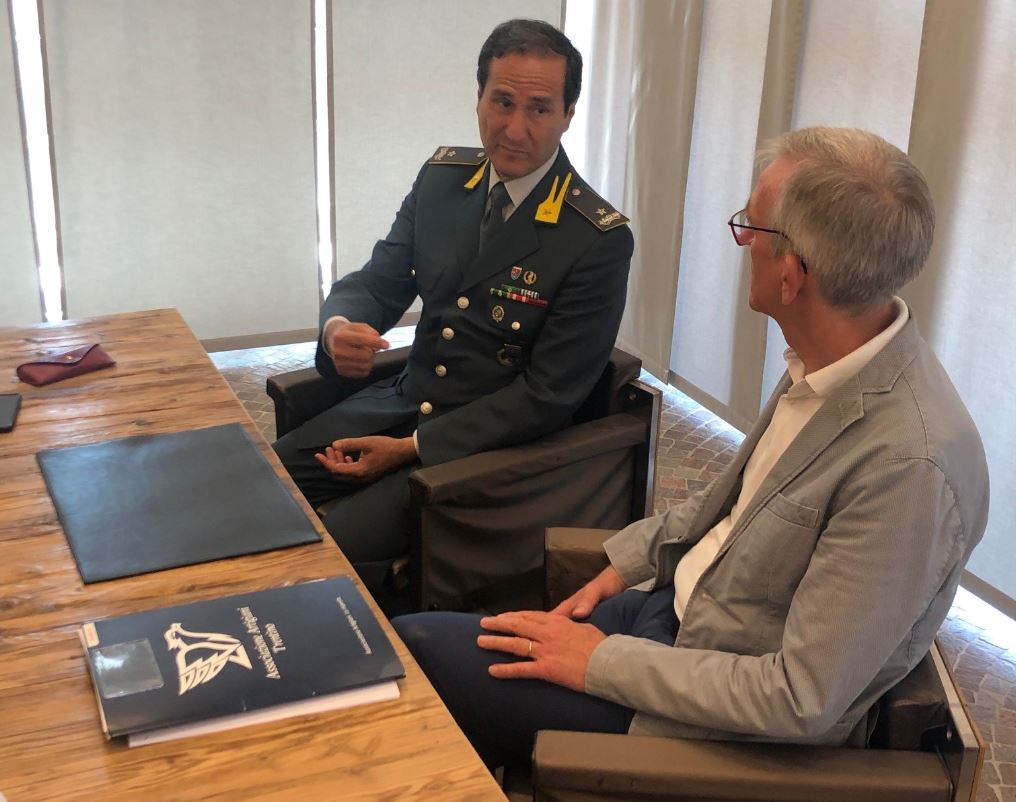 Il Comandante della Guardia di finanza e l’Assessore Failoni incontrano la giunta