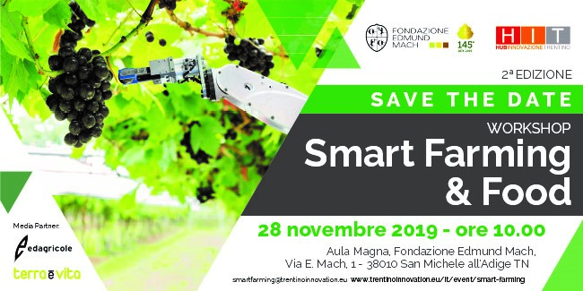 Save the Date: SMART FARMING & FOOD – 28 novembre
