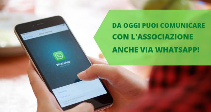 Da oggi le news dell’Associazione anche via whatsapp! Vuoi attivare il servizio? Leggi come fare