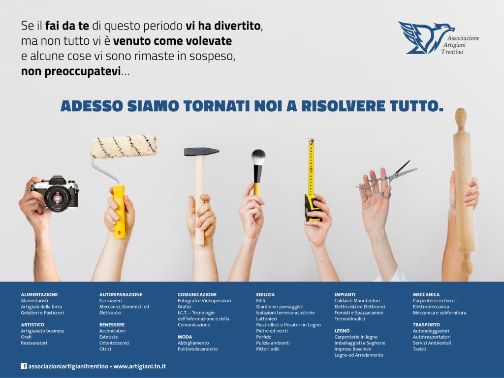 “Siamo tornati”! Aderisci alla nuova campagna dell’Associazione Artigiani!