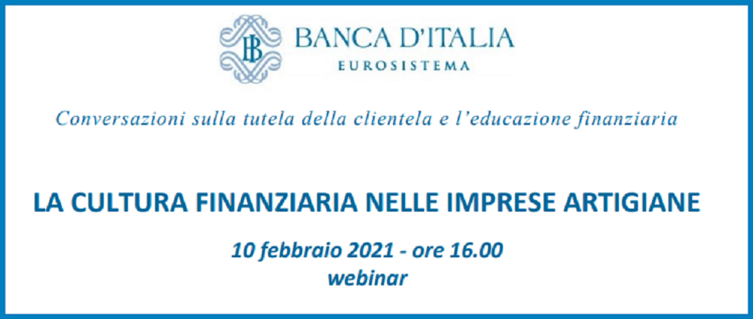 Webinar: La cultura finanziaria delle imprese artigiane