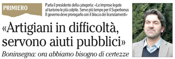 «Artigiani in difficoltà, servono aiuti pubblici»