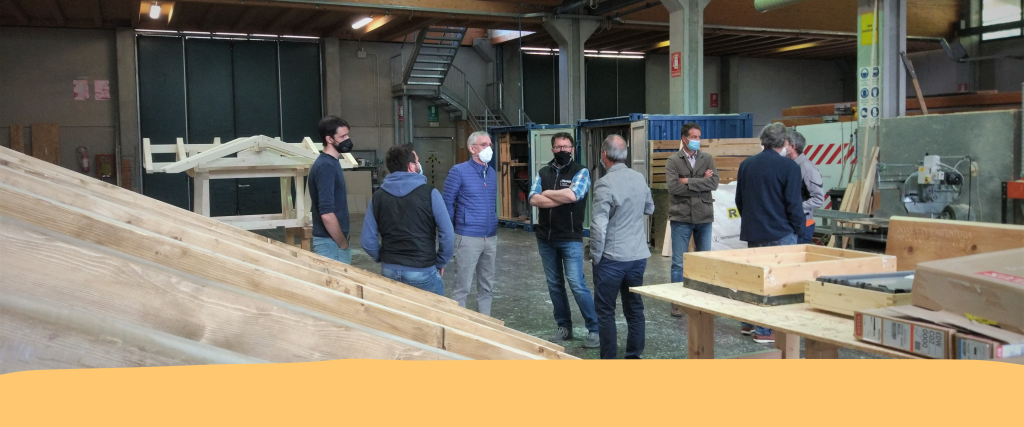 ENAIP di Tione: visita di Segatta e del Direttivo Carpenterie in Legno