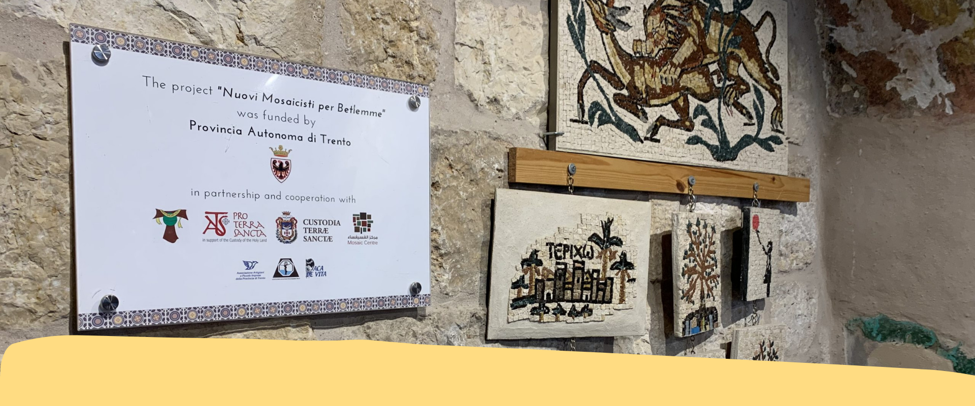 Restauratori artigiani trentini in Palestina