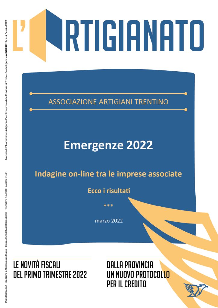 Emergenze 2022! Indagine online tra le imprese associate. Ecco i risultati