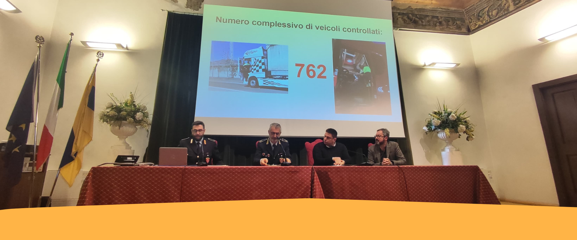 I numeri del 2023 sui controlli dei mezzi pesanti, Bellini: “Sicurezza al primo posto”