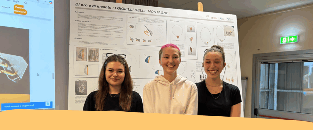 Un podio tutto al femminile per alla premiazione del progetto Di Oro e di Incanto: gioielli delle montagne