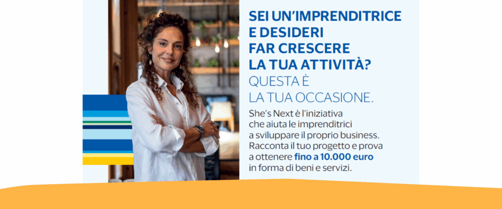 “She’s Next”, iniziativa a supporto dell’imprenditoria femminile