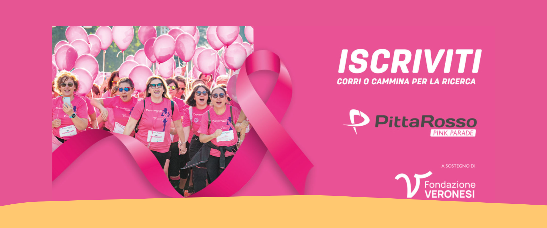 PittaRosso Pink Parade: domenica 19 ottobre camminiamo insieme per la ricerca