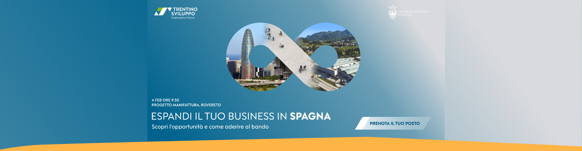 4 febbraio, presentazione Progetto Spagna: il Trentino guarda a Barcellona per crescere