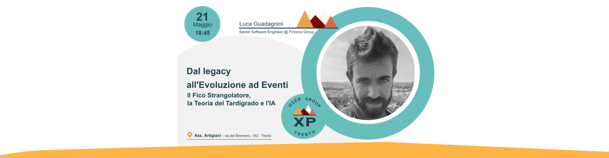 Seminario XPug “Dal legacy all’Evoluzione ad Eventi –  Il Fico Strangolatore, la Teoria del Tardigrado e l’AI”
