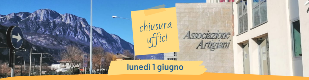 Chiusura uffici lunedì 1 giugno