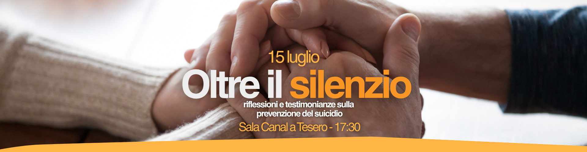 Cambio location “Oltre il Silenzio – Riflessioni e testimonianze sulla prevenzione del suicidio”